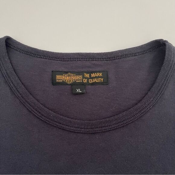 VINTAGE HARLEY DAVIDSON SINGLE STITCH CREWNECK T-SHIRT XL - Picture 2 of 6